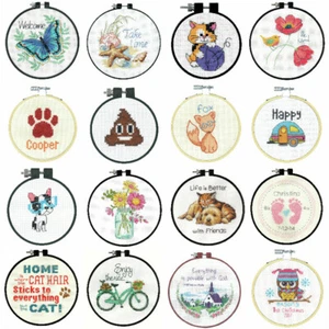 Dimensions Counted Cross Stitch Kit With Hoop Beginners Learn A Craft - Picture 1 of 28