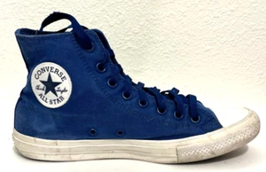 CONVERSE CHUCK TAYLOR Blue HIGH TOP SHOES MEN’S 8.5 Women’s 10.5 165504C Canvas - Picture 1 of 9