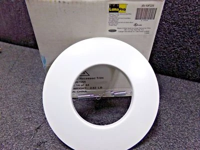 (6) LUMAPRO 6 英寸白色开放式卤素灯,嵌入式筒灯装饰,10F225 (TS) — 第 1/4 张图片