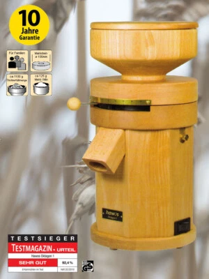 Hawos elektrische Getreidemühle Oktagon 1 Testsieger Steinmühle NEU - Bild 1 von 3