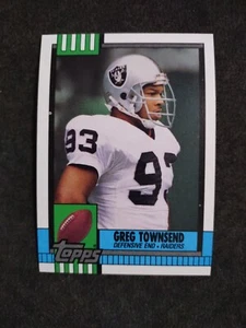 1990 Topps Football Karte #290 Greg Townsend - Los Angeles Raiders - Bild 1 von 2