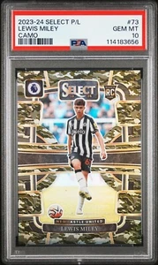 2023-24 Select Premier League Lewis Miley #73 RC Camo /175 PSA 10 - Picture 1 of 2