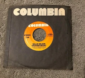 Willie Nelson All Of Me / Unchained Melody Columbia 45 - Picture 1 of 4