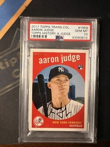 2017 Topps Transcendent 2018 VIP Party AARON JUDGE #1959 RC /87 PSA 10 POP 14 - Picture 1 of 3