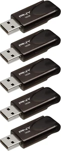PNY 16GB Attaché 4 USB 2.0 Flash Drive 5-Pack - Afbeelding 1 van 12