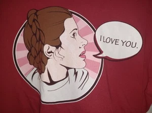 Star Wars Limited Edition Grafik T-Shirt Prinzessin Leia Rot Größe M - Bild 1 von 6