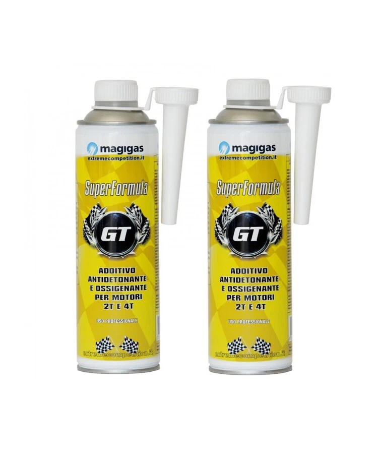 MAGIGAS GT ADDITIVO NEW FORMULA 2X0.50 LT OSSIGENANTE AUMENTA GLI OTTANI ETC