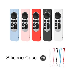 Silicone Anti-drop Protective Case for 2021 New TV 4K Remote Control W/ Lanyard - Picture 1 of 16