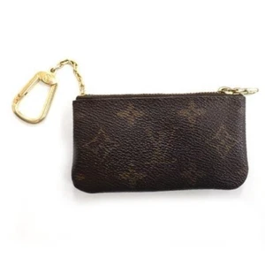 Louis Vuitton Monogram Pochette Cles Wallet Coin Purse With Key chain Used - Picture 1 of 18