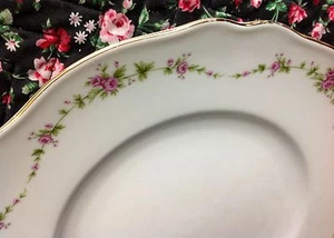KA Krautheim FRANKEN GLORIA 11"" Teller SELB BAVARIA Deutschland ROSA ROSEN - Bild 1 von 4