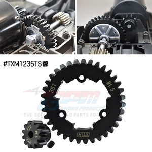 Para TRAXXAS X-MAXX 1/5 XRT 8S 1.5 MOD ACERO AL CARBONO ESPOLÓN + ENGRANAJES DE PIÑÓN 35T 12T - Imagen 1 de 7