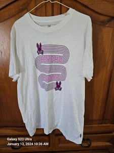 Psycho Bunny Men's White Dorton Graphic Print Short Sleeve T-Shirt NWT SIZE 5-M - Picture 1 of 7