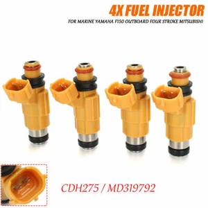 Juego 4x Inyector de Combustible Para Marina Yamaha F150 Fueraborda Cuatro Tiempos Mitsubishi - Imagen 1 de 11