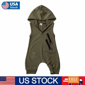 Newborn Kid Baby Boy Girl Clothes Jumpsuit Romper Bodysuit Playsuit Outfits - Picture 1 of 7