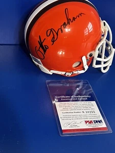 Otto Graham Autographed Mini Helmet - Rare Cleveland Browns PSA / DNA COA - Picture 1 of 3