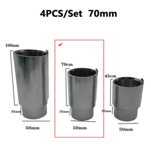 4 PCS 70mm Car Lift Tray Heightening Feet Plus Pad Solid Lift Parts US Stock - Picture 1 of 11