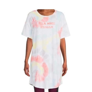 Camiseta de dormir para dama Plus Be A Nice Human talla 2X-3X nueva - Imagen 1 de 1