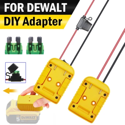 DIY Battery Power Wheels Adapter Holder Dock Compatible with DeWalt 18V /20V Max