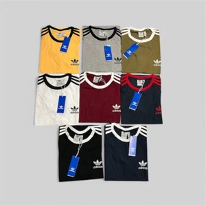 ADIDAS ORIGINALS MENS THREE STRIPES SHORT SLEEVE T-SHIRT - Picture 1 of 9
