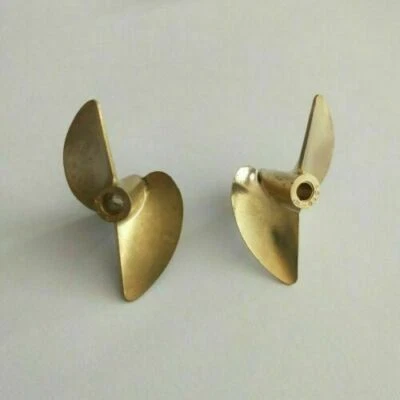 Great Brass 4519 Left Right Propellers Dia 45mm P1.9 for 4.76mm Shaft RC Boat - Image 1 of 4