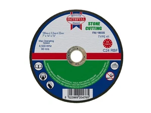 Faithfull - Stone Cut Off Disc 180 x 3.2 x 22.23mm - Picture 1 of 1