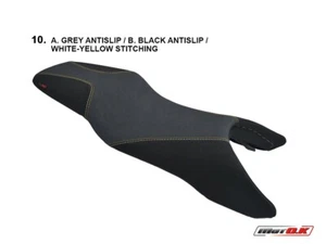 Honda CBR 600 F4/F4i 1999-2006 Motok Asiento Cubierta Anti- Sin Blanco-Amarillo - Imagen 1 de 1