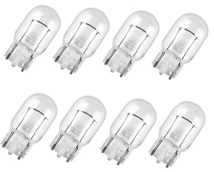 8x Autolampen T20 12V W21/5W W3x16q CLEAR / TRANSPARENT Glassockel E-PRÜFZEICH - Bild 1 von 3