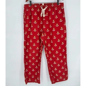 American Eagle Beer Season Pajama Lounge Fraternity Pants Red Sz XL/TG College - Picture 1 of 7