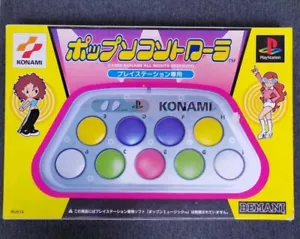 Konami RU014 Pop’n Music Pad Controller with Retail Box Playstation 1 2 PS1 PS2 - Picture 1 of 8