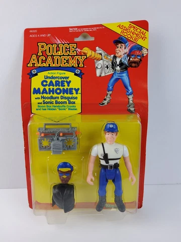 Vintage 1989 Police Academy Kenner Action Figure Undercover Carey Mahoney NEW Cover