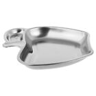 Snack Tray With Sauce Dish Food Containers Stainless Steel Plate Metal