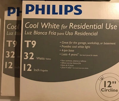 2-Philips 12" Circline 32 watts T9 1800 Lumens FC12T9 New - Image 1 of 4