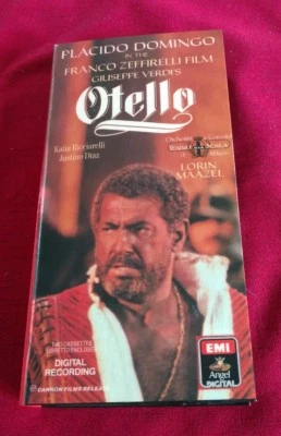 Giuseppe Verdi's Otello, Placido Domingo Franco Zeffirelli Film 2 Audio Cassette - Image 1 of 4