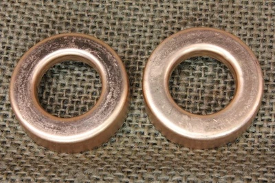 "2 tapas de extremo de bola pararrayos de cobre macizo nuevo repuesto 1 1/4 X 5/8"" pequeño" Foto 1 de 4