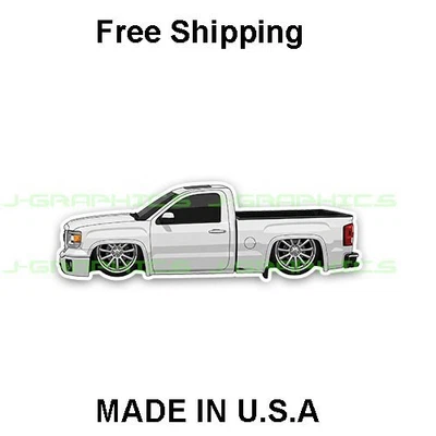 Calcomanía baja Sierra pegatina para camioneta GMC cabina simple WH Foto 1 de 2