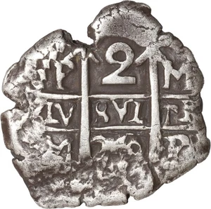 BOLIVIA, Potosí, cob 2 reales, 1740 M. - Picture 1 of 3