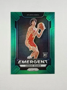 Panini Prizm 2024-25 - Zaccharie Risacher emergente #6 verde Prizm (RC) - Imagen 1 de 2