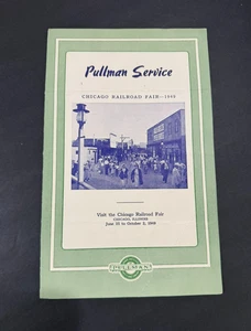 1949 Pullman Service -Chicago Railroad Fair- Breakfast Menu - Picture 1 of 3