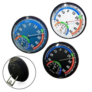 Termometro Alta Qualità Termoigrometro da Interno Metallo Analogico Misuratore - Picture 1 of 35