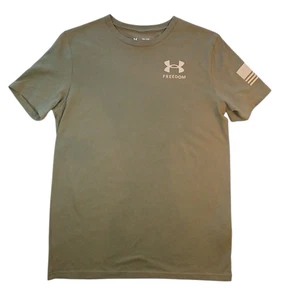 Camisa Under Armour Freedom Para Hombres YXL Calce Suelto Bandera Americana Gráfica Camiseta - Imagen 1 de 3