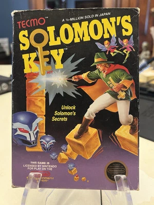 Solomon's Key (Nintendo NES) Complete CIB Rare Cleaned & Tested - Image 1 of 4