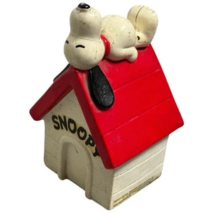 Vintage Snoopy Doghouse Bank Determined Productions 1970 Peanuts Gang As Is - Picture 1 of 8