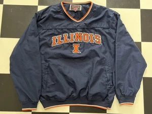 Illinois Fighting Illini Colosseum V-Neck Pullover Windbreaker Jacke Herren M’s - Bild 1 von 3