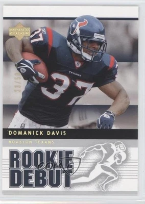 2005 Upper Deck Rookie Debut Gold Spectrum /50 Domanick Davis #40 - Image 1 of 2
