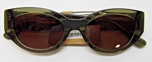 MADEWELL Demmera Transluasant Green Frame Sunglasses With Soft Case - Picture 1 of 12