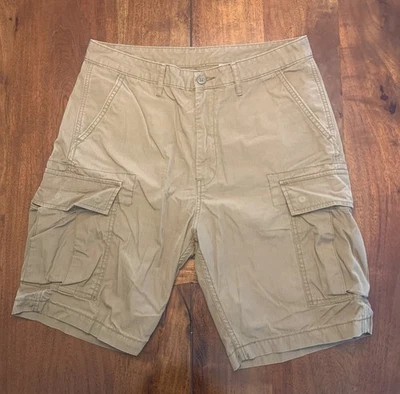 Levi’s Cargo Shorts Mens 33 Brown 9” White Tab Rip Stop Hiking Outdoors Gorpcore - Image 1 of 4