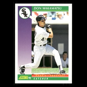 Tarjeta de béisbol Don Wakamatsu Rookie #814 1992 Score Chicago White Sox MLB - Imagen 1 de 3