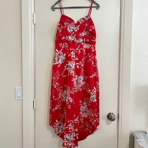 Lulus Y2k Babydoll Blumen Kleid Gr. M asymmetrisch Western Fee Festival skurril - Bild 1 von 9