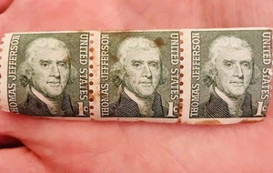 Thomas Jefferson 1 Cent Briefmarke Antik Selten Vintage - Bild 1 von 1