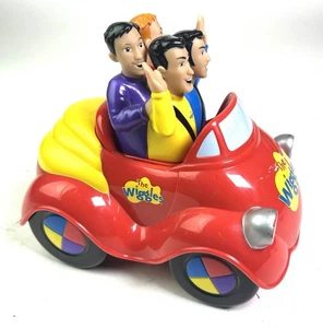 2003 WIGGLES BIG RED CAR TOOT TOOT MOVING DANCING MUSICAL SPIN MASTERS - Picture 1 of 7